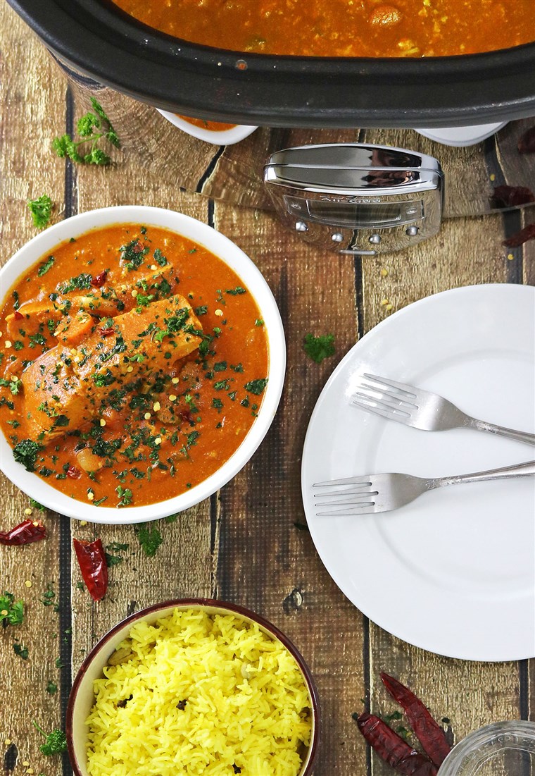 슬로우 쿠커 Salmon Curry recipe from Shashi Charles of Runnin Srilankan