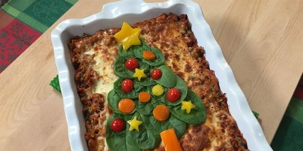 Kegembiraan's Holiday Spinach Lasagna