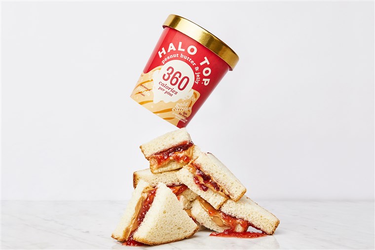 Terbaik healthy ice cream: Halo Top Peanut Butter and Jelly