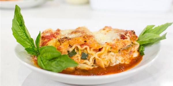 야채 Lasagna Rolls