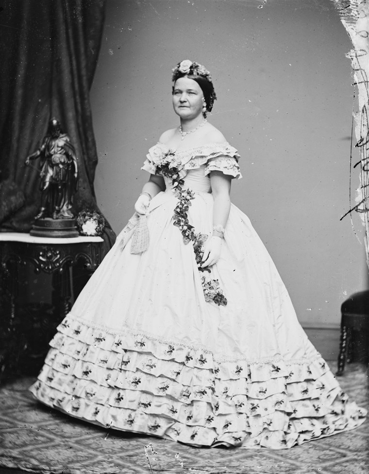 Mary Todd Lincoln inaugural ball gown