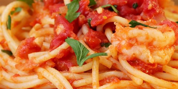 ワンポット Garlic Tomato Shrimp Pasta