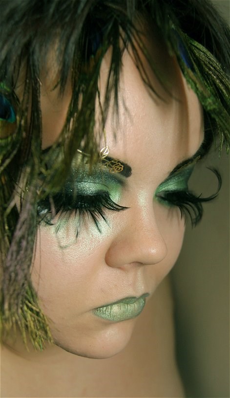 녹색 fairy makeup