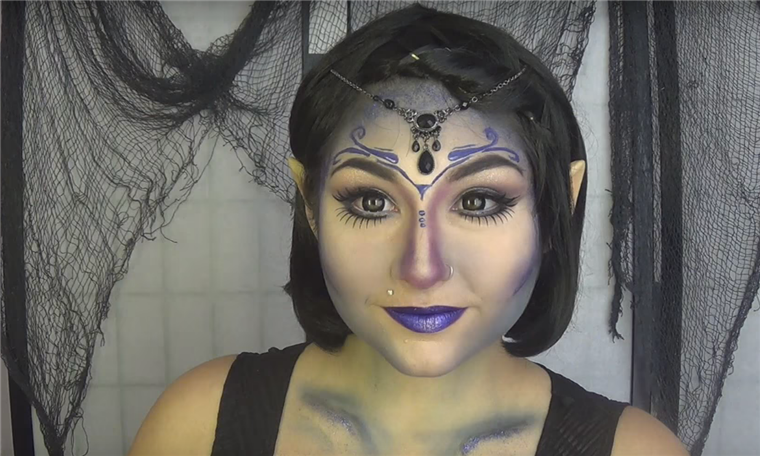 Goth fairy makeup