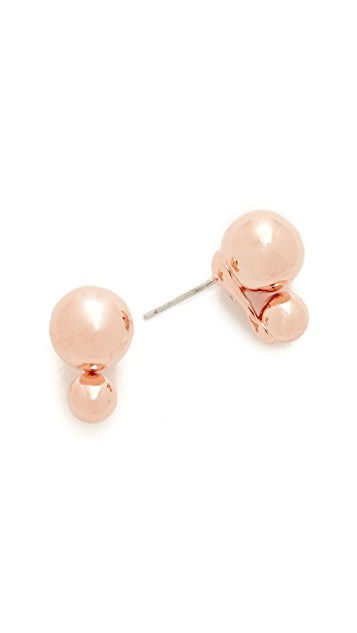 케이트 Spade New York precious double bauble stud earrings