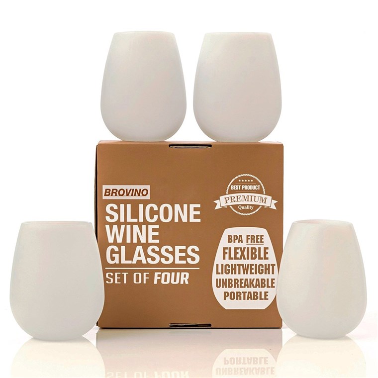 브로 비노 Silicone Wine Glasses