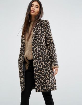 Musim dingin coats 2016: Leopard