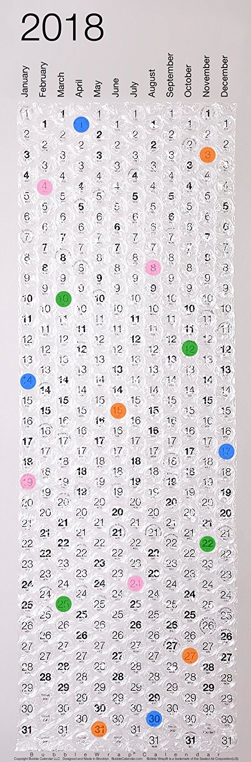 Plastik gelembung Calendar