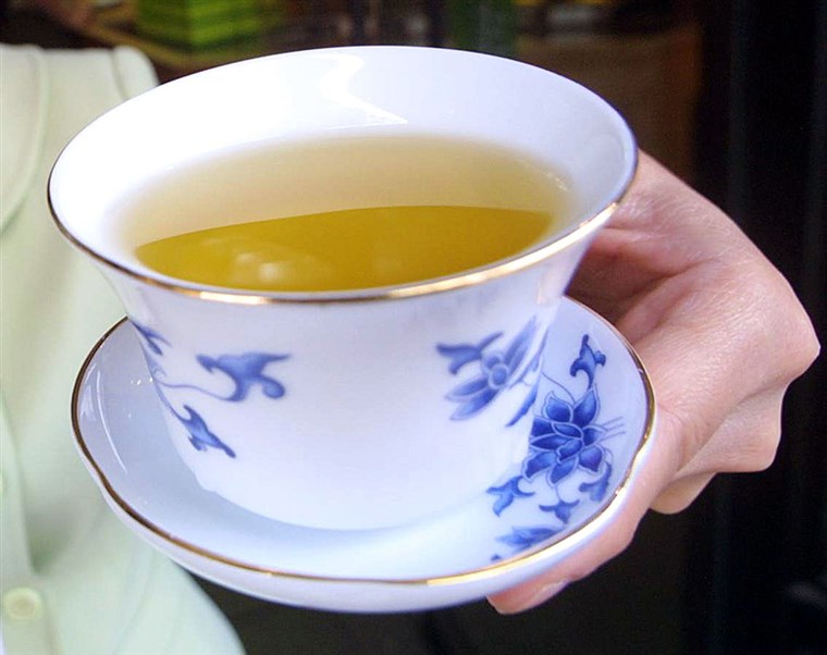 에이 cup of green tea