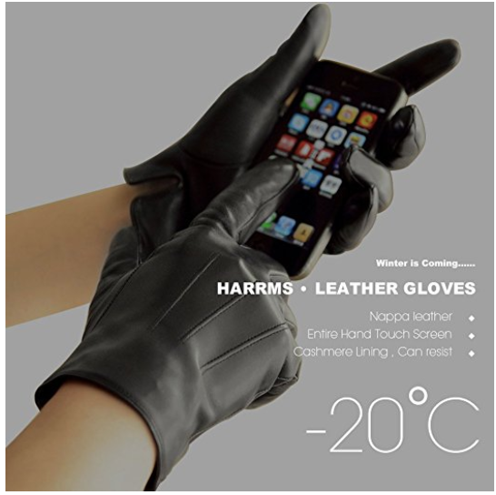 手袋 tech touch texting leather