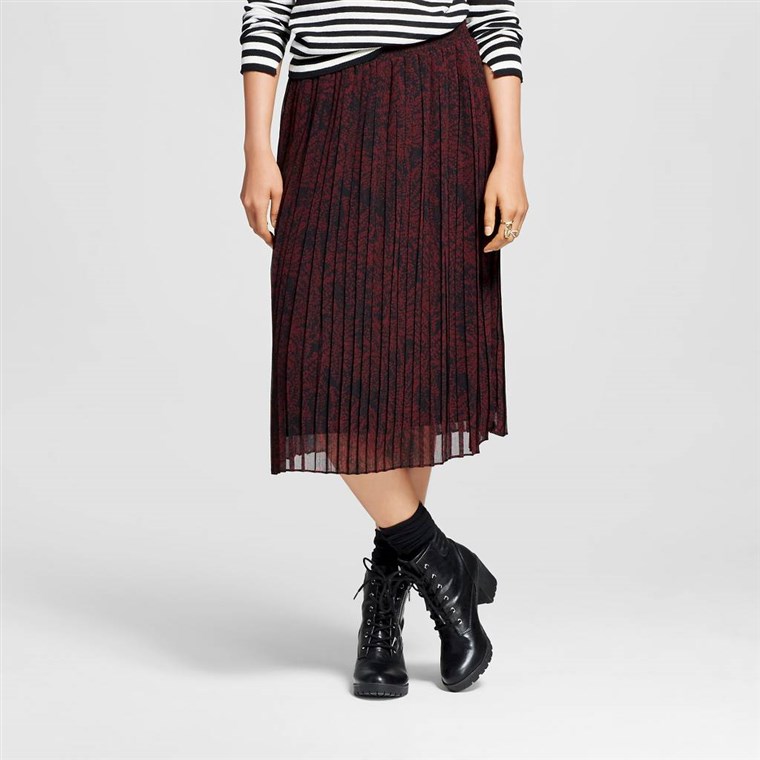 誰 What Wear x Target pleated midi skirt