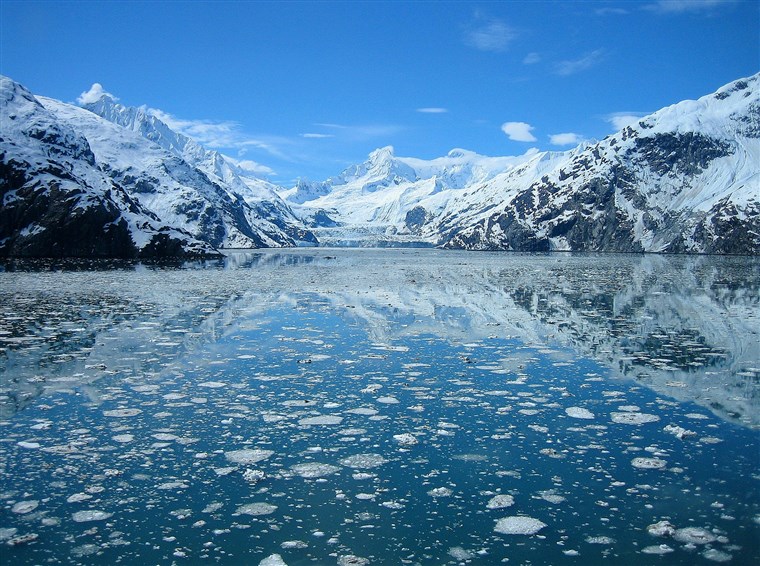 빙하 Bay: Alaska