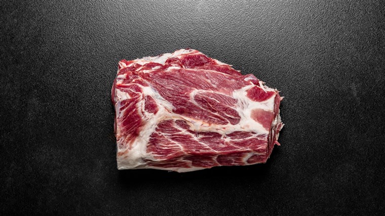 Mencoba pork collar for a cheaper cut of meat