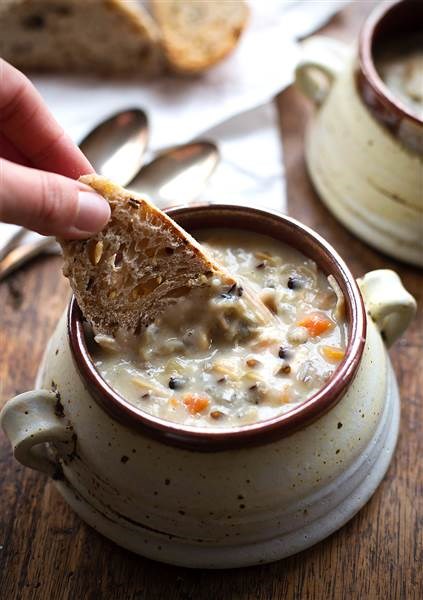 Crock-Pot chicken and wild rice soup