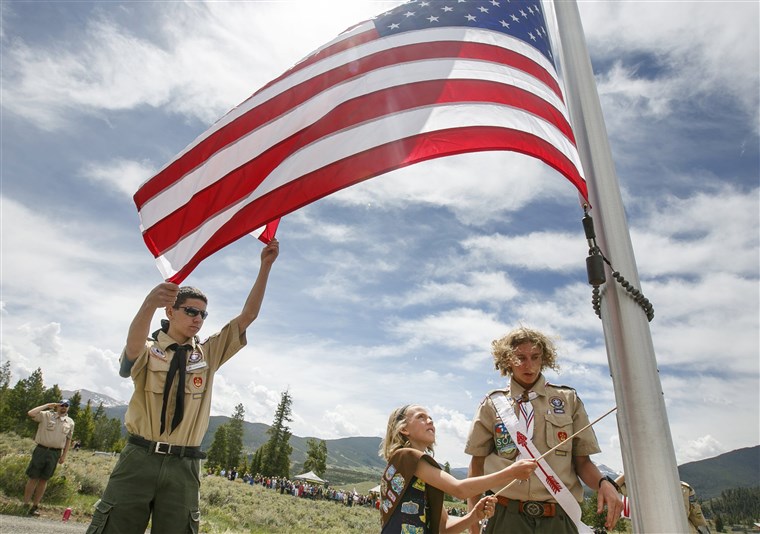 깃발 Care, Boy Scouts, Patriotism