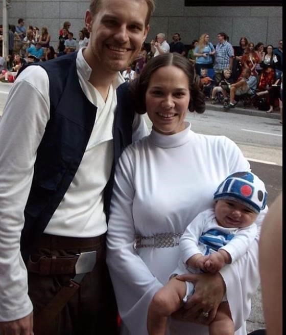 Luca Skywalker and Princess Leia Halloween Costume