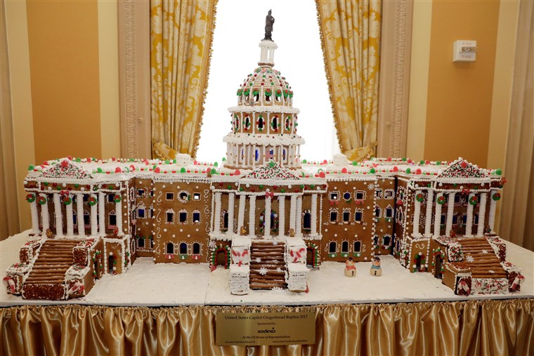 NOI. Capitol Gingerbread Replica 2023 is seen on Capitol Hill
