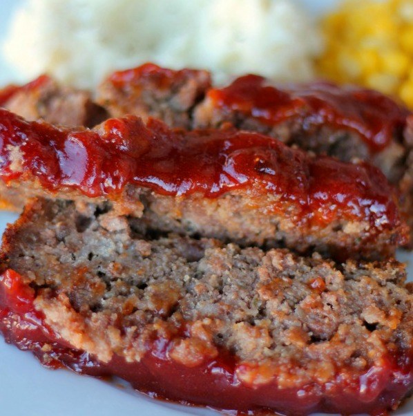 Manis and tangy meatloaf
