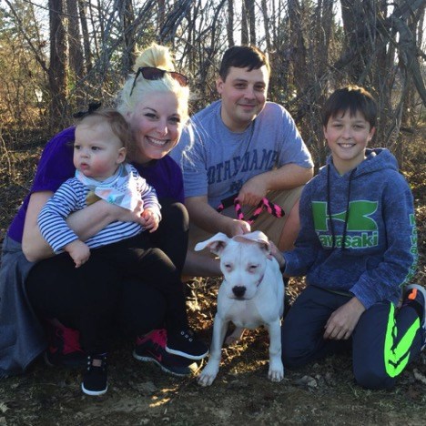 イセル with his partner, Amy, his daughter, Jordan, 2, and his stepson, Zach, 12.