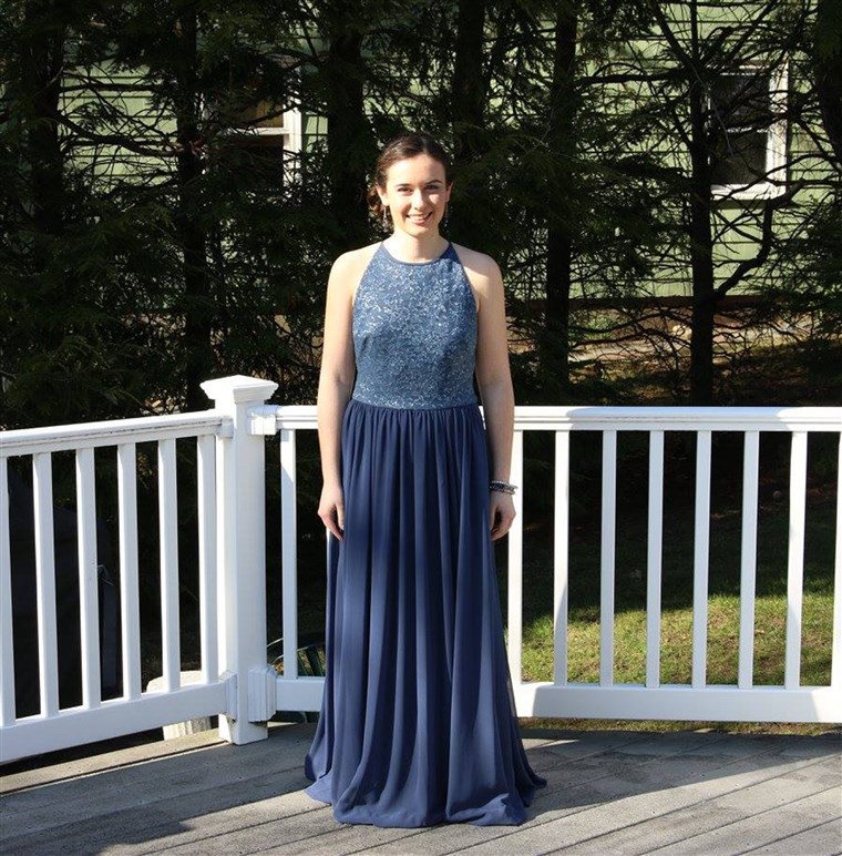 Jillian Danton wearing Catherine's dress on Friday, April 15th