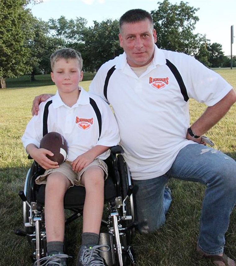 아빠 helps son, Ayden Zeigler-Kohler, who has terminal brain tumors, to fulfill his bucket list.