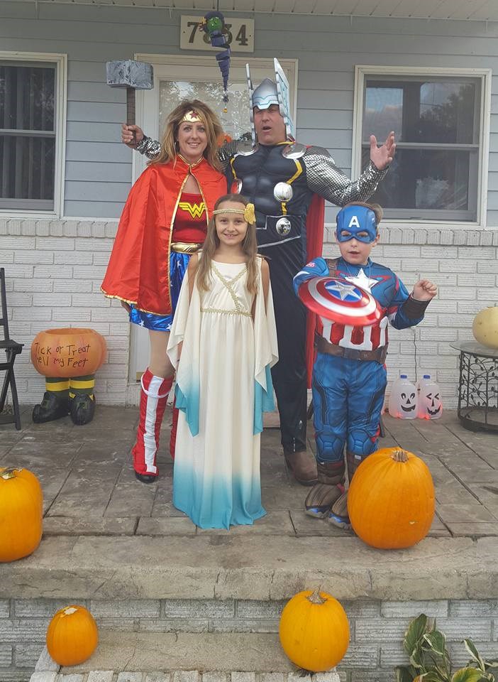 가족 Superhero costume