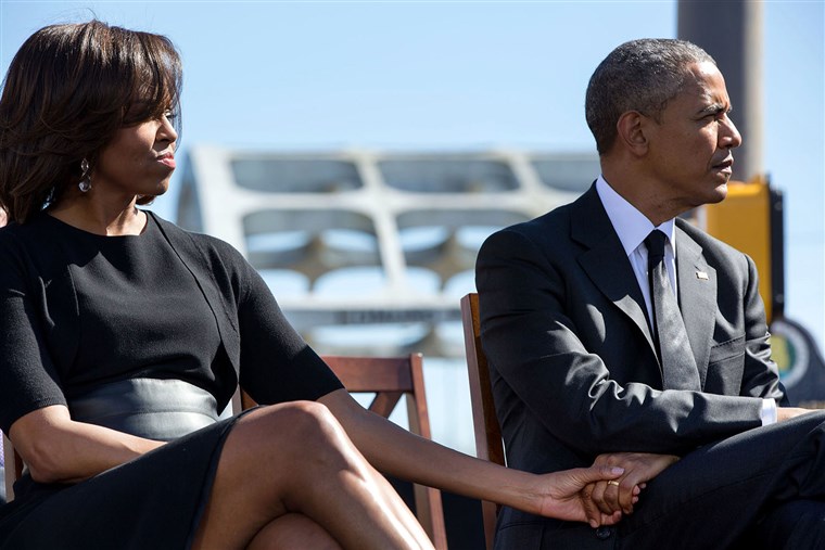 Il Obamas attend the 50th anniversary of the civil rights march in Selma, Alabama.