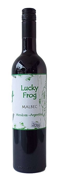 럭키 Frog bottle of wine