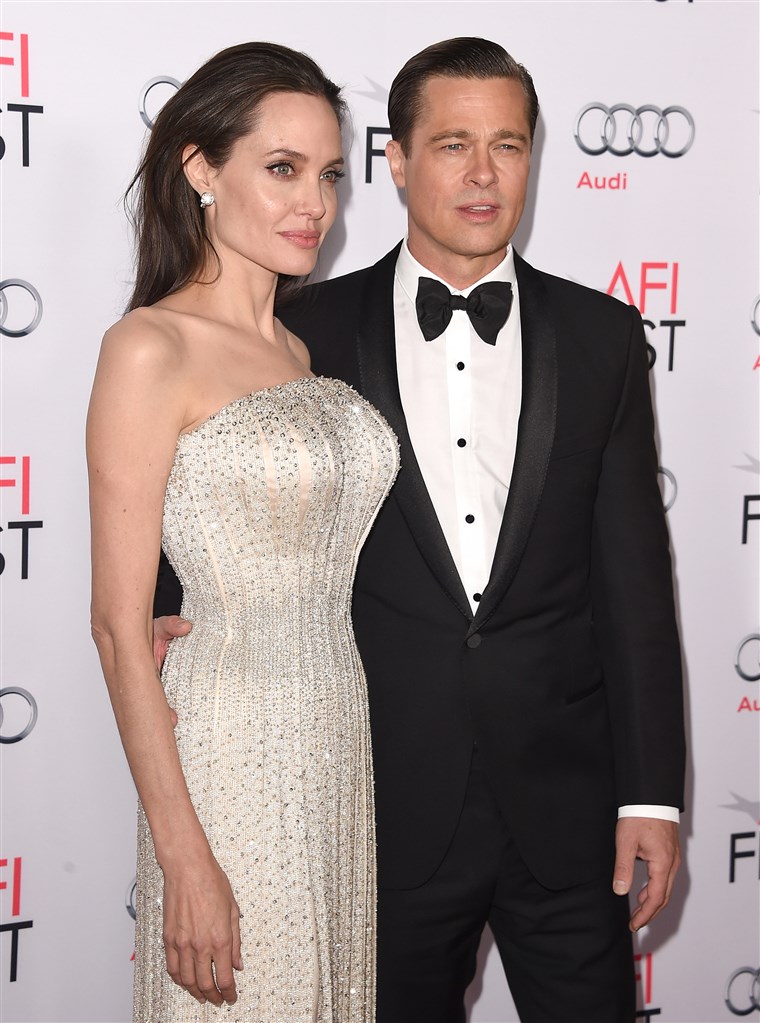 안젤리나 Jolie Pitt and Brad Pitt