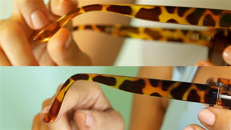 그만큼 sharper angle keeps your sunglasses locked behind your ears, so they won't slide down your nose.