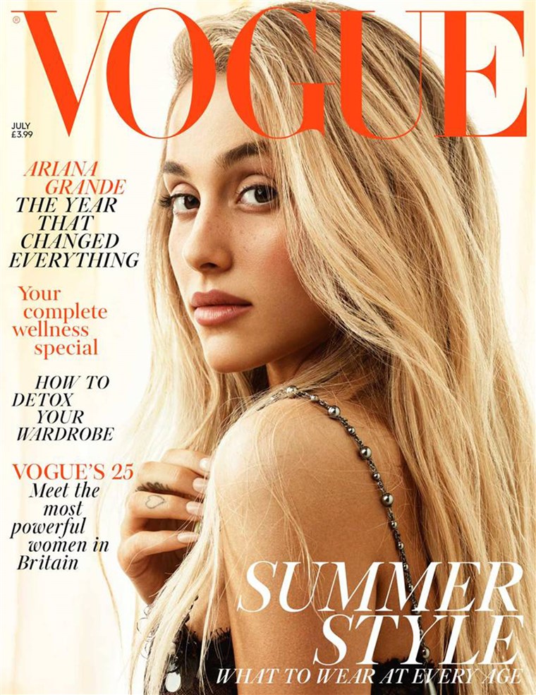 아리 아나 Grande, July 2023 issue of British Vogue