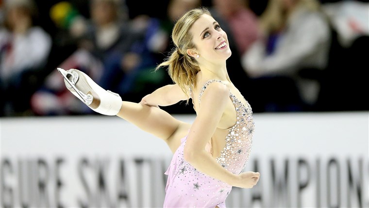 Ashley Wagner at the 2023 Prudential U.S. Figure Skating Championships