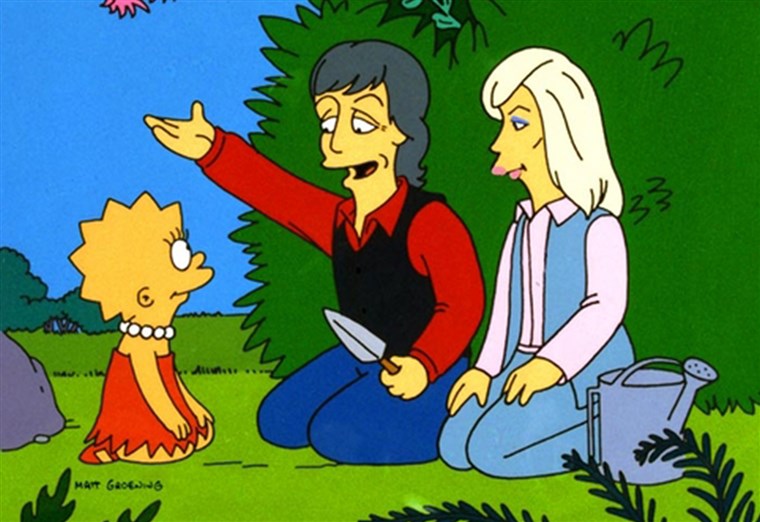 리사 Simpson, Paul and Linda McCartney