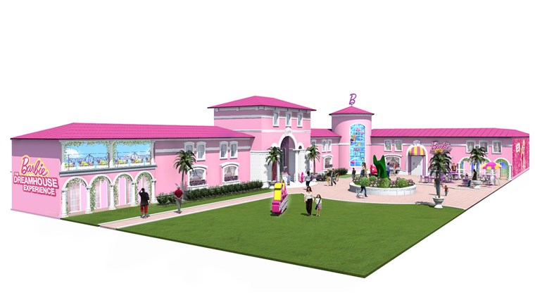 Il Barbie Dreamhouse Experience in Florida, which is a 10,000-square-foot building, is one of only two in the world along with one in Berlin, Germany. 