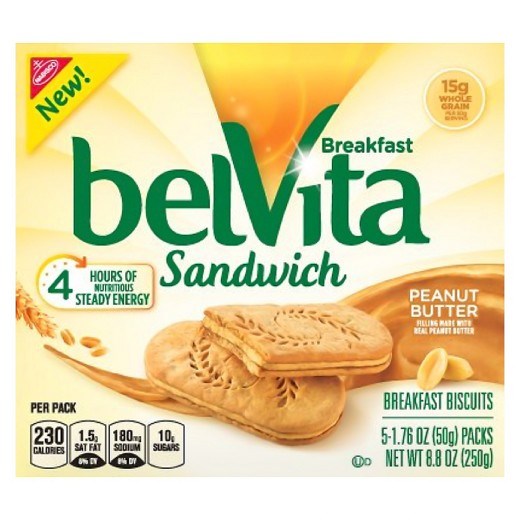 ベルヴィタ Sandwich Peanut Butter Breakfast Biscuits