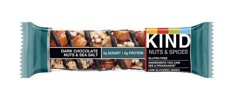 상자 of Kind Snacks' Dark Chocolate Nuts & Sea Salt bars have been recalled after the packaging failed to declare the bars contained walnuts. Individual packages were properly labeled.