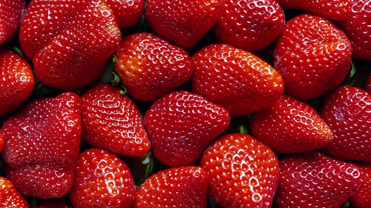 Gambar: Full Frame Shot Of Strawberries