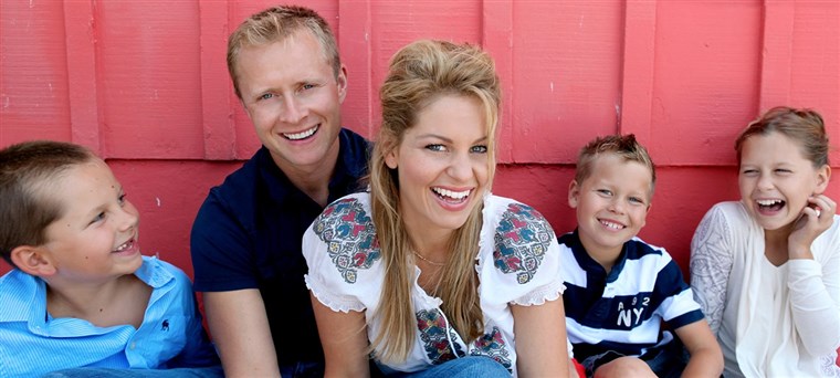 Candace Cameron Bure with her family.
