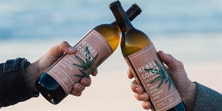 反乱軍 Coast Winery's cannabis-infused sauvignon blanc wine