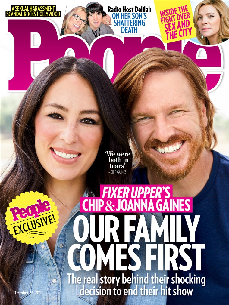 칩 and Joanna Gaines on the cover of People.