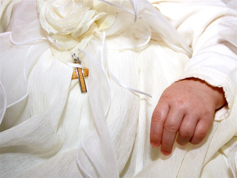 bayi, hand, baptism, christening, gown