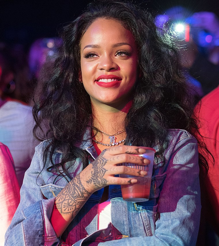 Rihanna, cuticle tattoos