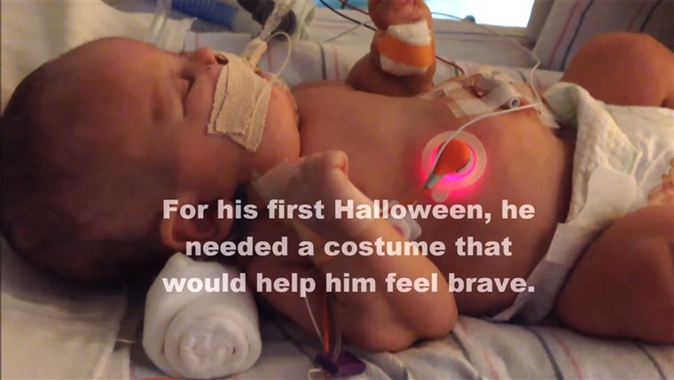 Hart wanted the costume to help his son 