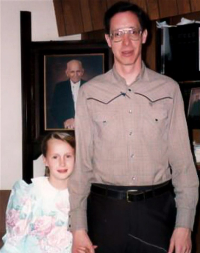 レイチェル Jeffs and her father