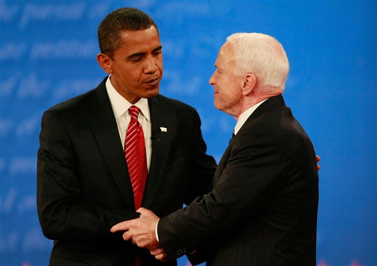 ジョン McCain and Barack Obama