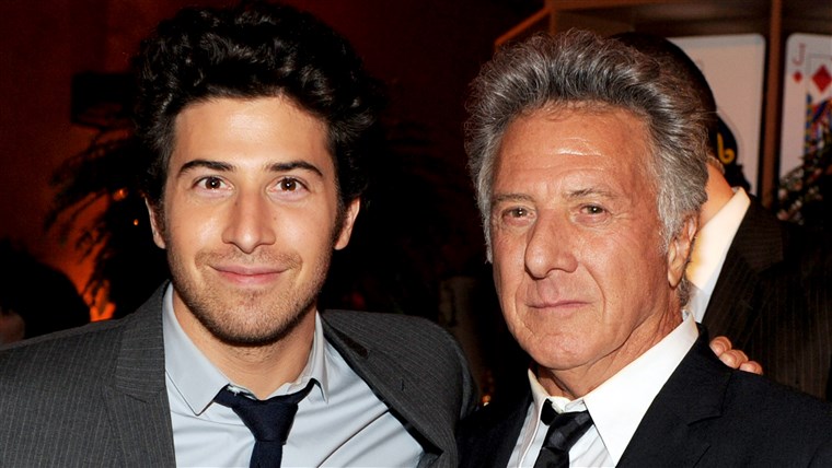 Aktor Jake Hoffman and his father Dustin Hoffman