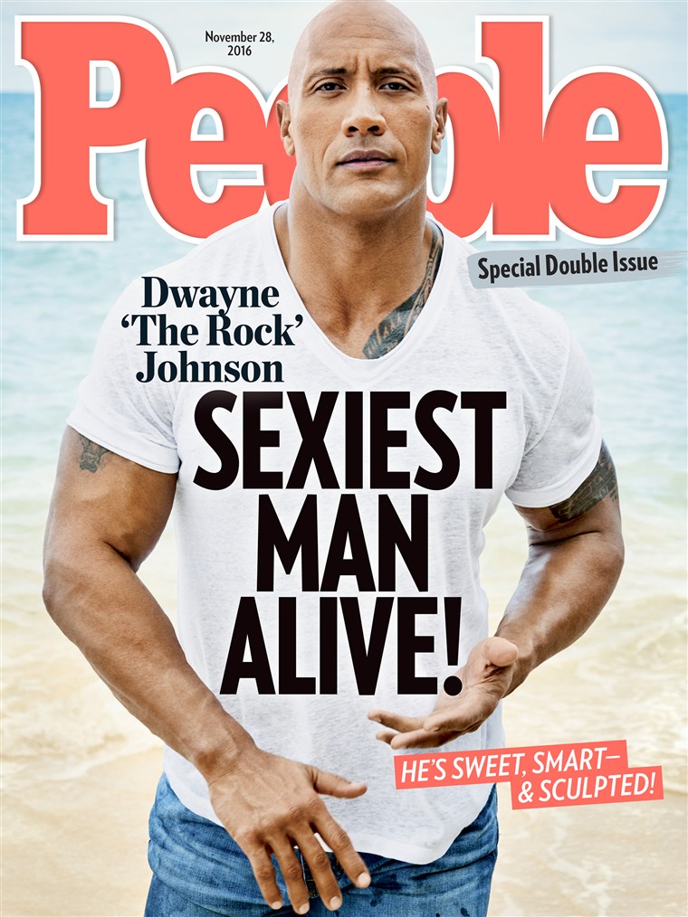 ドウェイン Johnson People Magazine Sexiest Man Alive cover