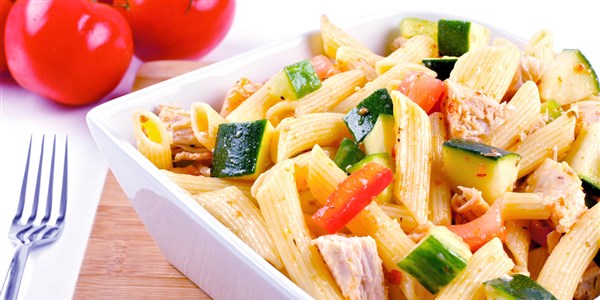 Farina di grano integrale Pasta with Chicken and Vegetables