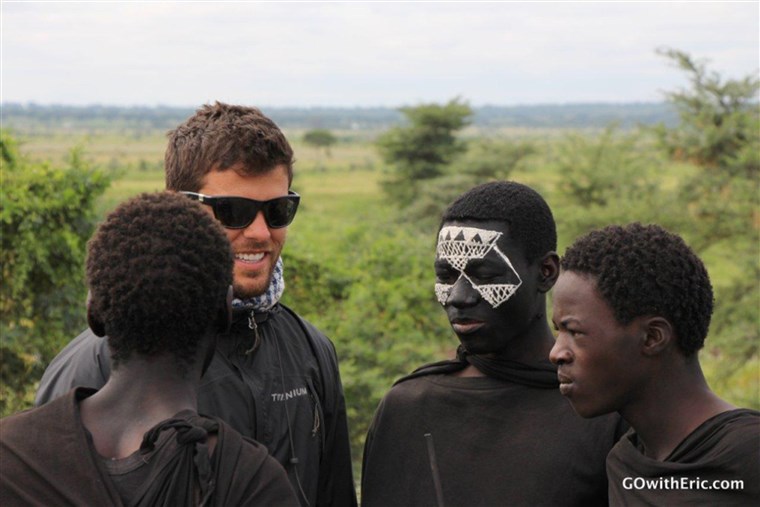 GAMBAR: Eric Hill in Tanzania.