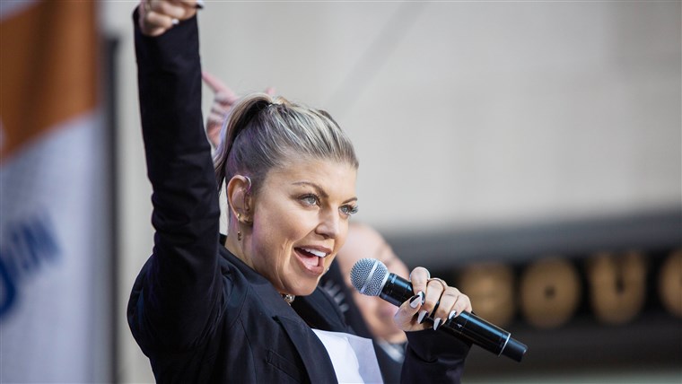 Fergie in concert on TODAY Sept. 22, 2023.